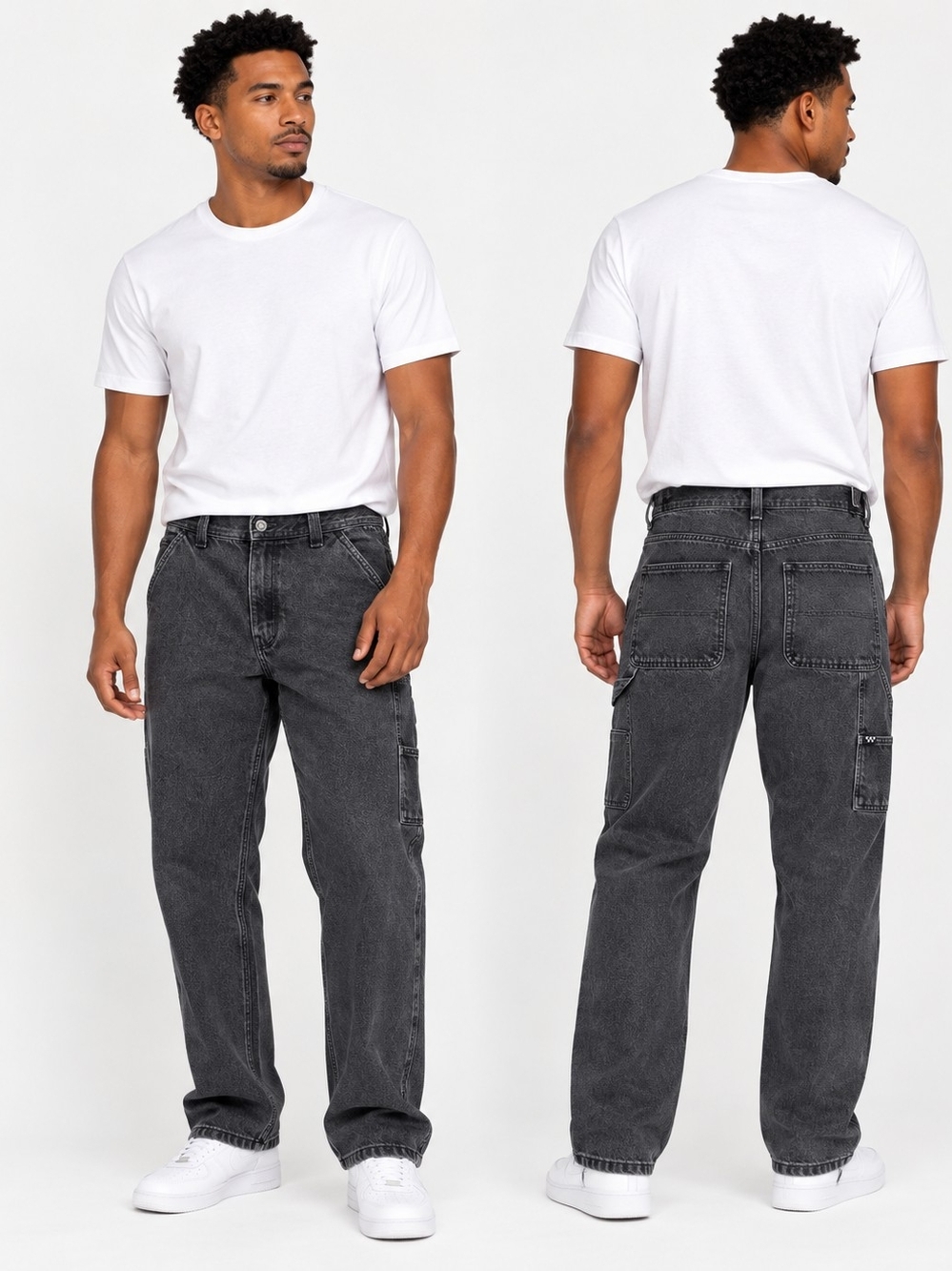 Vans A.V.E. Men’s Relaxed Fit Washed Black Carpenter Jeans Size 30